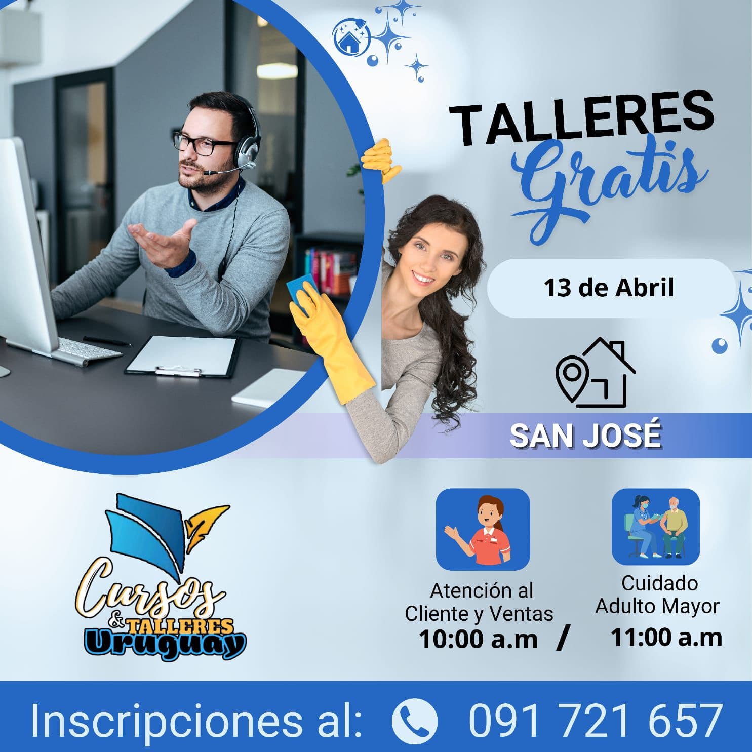 Talleres Gratuitos en el Círculo Policial de San José de Mayo